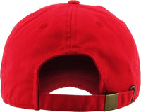 KBSV-124V RED ROSE EMBROIDERY VINTAGE DAD HAT - Unit of Sale: Dozen