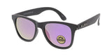 Item: KU-POL006RV KUSH Plastic Medium WF Leather Grain Texturized Frame w/ Polarized Color Mirror Lens
