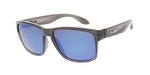Item: KU-POL007RV "KUSH" Polarized Plastic Medium Square Crystal Grey Frame w/ Color Mirror Lens