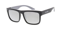 Item: KU-POL008RV KUSH Large Flat Top Double Injection Rubber Accent Frame w/ Color Mirror Polarized Lens