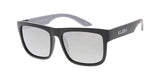 Item: KU-POL008RV KUSH Large Flat Top Double Injection Rubber Accent Frame w/ Color Mirror Polarized Lens