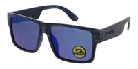 Item: KU-POL022RV "KUSH" Large Rectangular Flat Top Faux Woodgrain Frame w/ Polarized Color MirrorLens