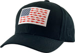 Item: TACTICAL-004 BLK-ORIGINAL USA FISH FLAG BALLCAP-Unit of Sale: Dozen