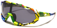 Item: SPG001  Shield Street Art Men'S Frame w/ Color Mirror Lens