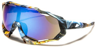 Item: SPG001  Shield Street Art Men'S Frame w/ Color Mirror Lens