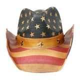 Item:1 USA American Flag Cowboy Hats For Unisex 's Vintage Classic - Dozen (12 pieces)