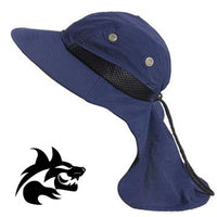 Era2-NAV   Boonie Snap Hat Brim Ear Neck Cover Sun Flap Cap Outdoor Hiking Garden Fishing - Unit of Sale: Dozen