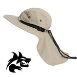 Era2-KHK  Boonie Snap Hat Brim Ear Neck Cover Sun Flap Cap Outdoor Hiking Garden Fishing - Unit of Sale: Dozen